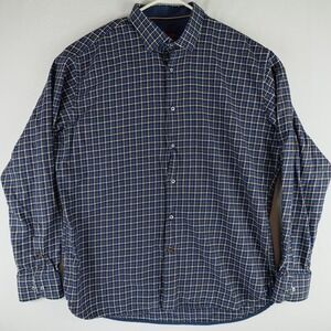 Luchiana Visconti Shirt Mens XXL Multicolor Plaid Button Long Sleeve Made Turkey